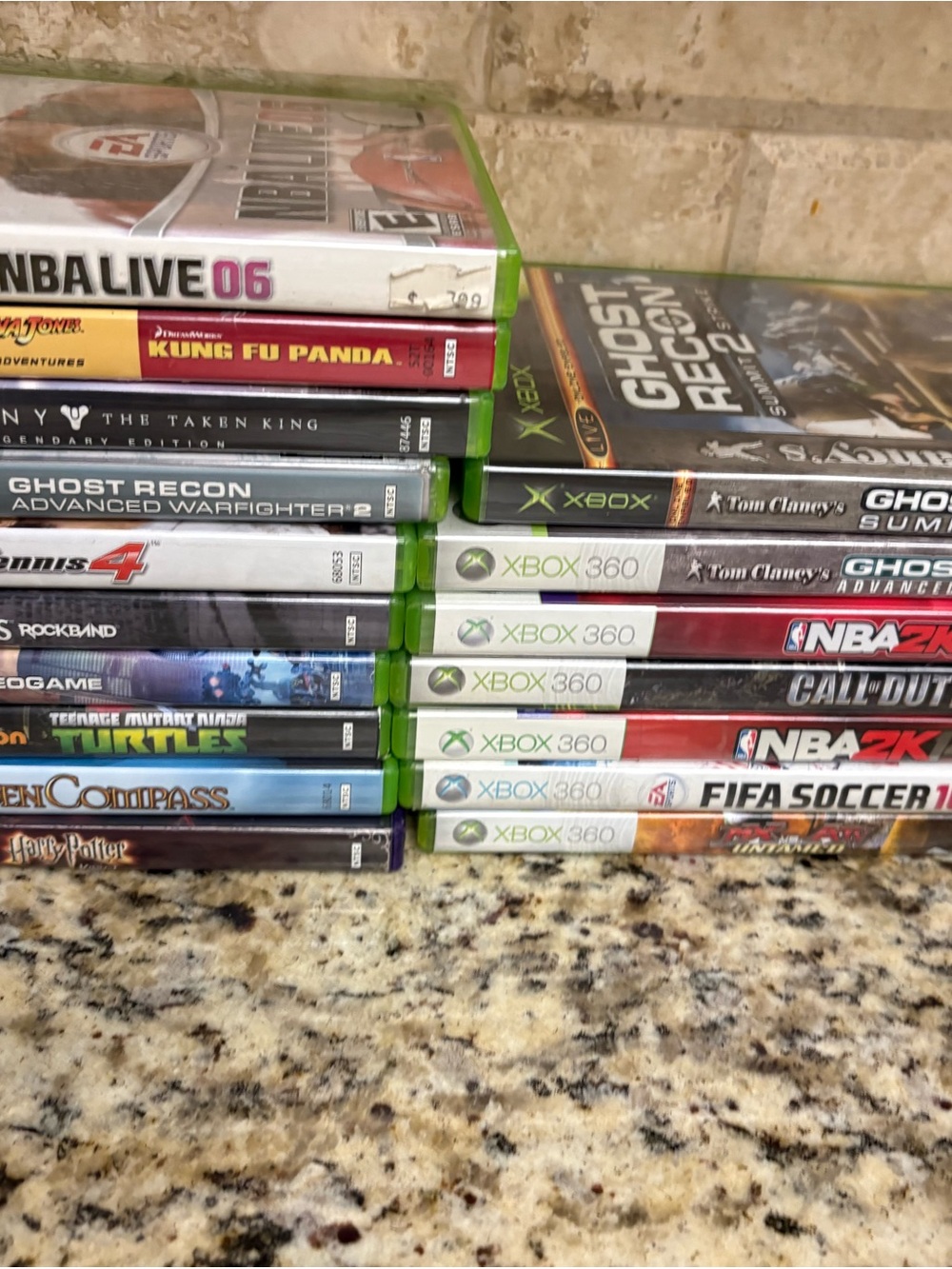 Xbox 360 Game Case Bundle - Green/White
